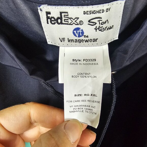 FedEx VF Imagewear Mens Black Adjustable Rain Pants Delivery Uniform Sz XXL - Picture 6 of 10